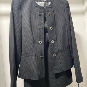 Pinstripe Tahari Suit with Skirt